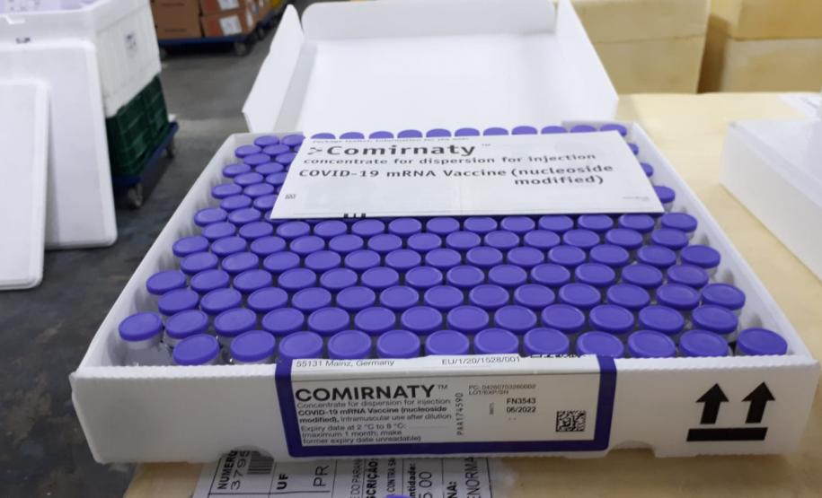 Mais 450 mil vacinas chegam ao Paraná e outras 354 mil ainda são aguardadas