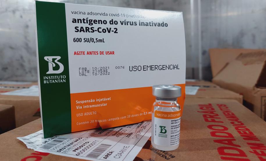 Paraná recebe 914 mil vacinas contra a Covid-19 e mais 294 mil Pfizer devem chegar ainda hoje