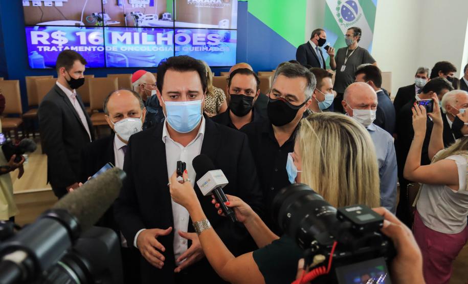Governador confirma R$ 16 milhões para procedimentos de alta complexidade em hospitais do Paraná