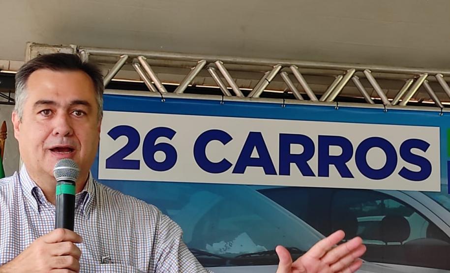 Saúde entrega novos veículos para a região de Telêmaco Borba e autoriza R$ 3,9 milhões em investimentos