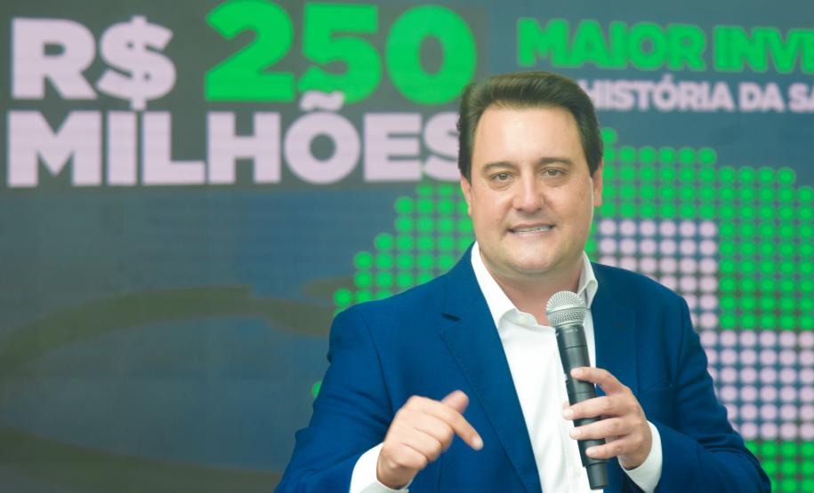Estado investirá R$ 250 milhões em saúde nos municípios, maior pacote da história do Paraná
