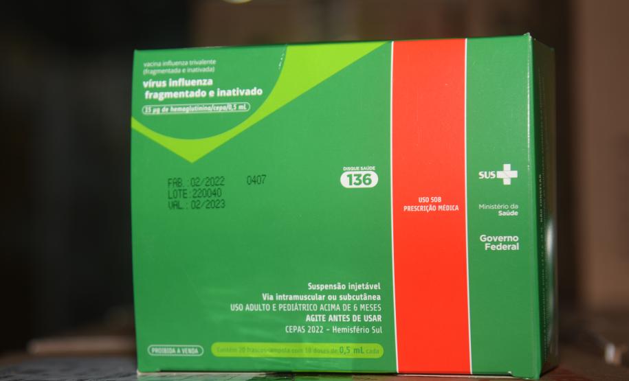 Primeiro lote de vacinas contra a gripe chega ao Paraná
