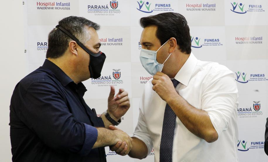 Governador anuncia mais de R$ 4,3 milhões em investimentos para o Hospital Infantil Waldemar Monastier