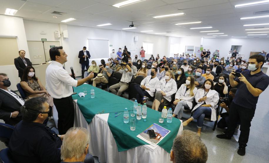 Governador anuncia mais de R$ 4,3 milhões em investimentos para o Hospital Infantil Waldemar Monastier