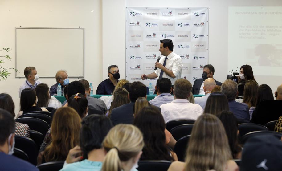 Governador anuncia mais de R$ 4,3 milhões em investimentos para o Hospital Infantil Waldemar Monastier