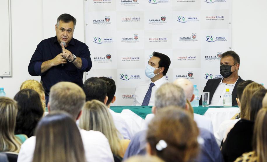 Governador anuncia mais de R$ 4,3 milhões em investimentos para o Hospital Infantil Waldemar Monastier