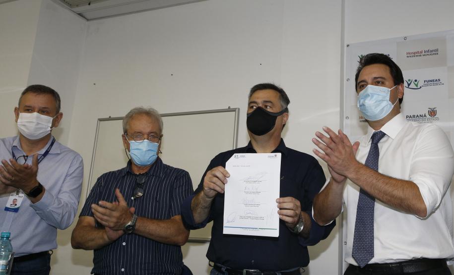 Governador anuncia mais de R$ 4,3 milhões em investimentos para o Hospital Infantil Waldemar Monastier
