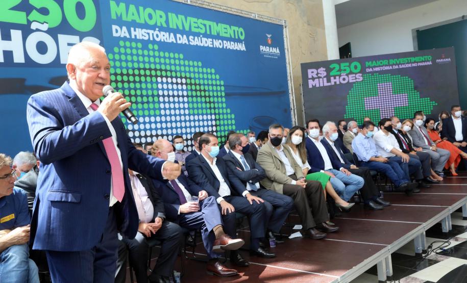 Estado investirá R$ 250 milhões em saúde nos municípios, maior pacote da história do Paraná
