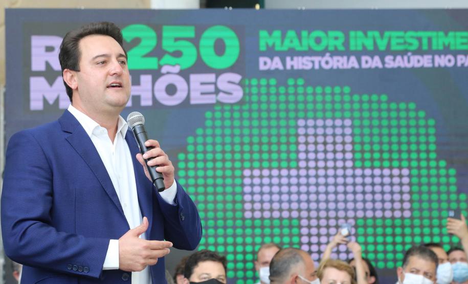 Estado investirá R$ 250 milhões em saúde nos municípios, maior pacote da história do Paraná