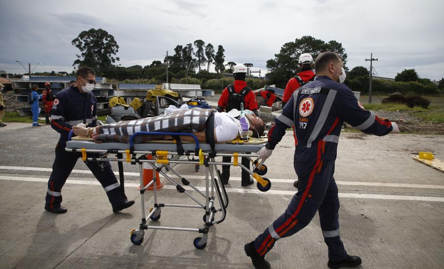 Simulado de cena encerra treinamento da Força Nacional do SUS no Paraná