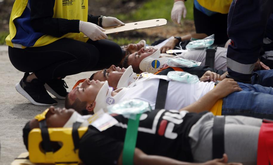 Simulado de cena encerra treinamento da Força Nacional do SUS no Paraná