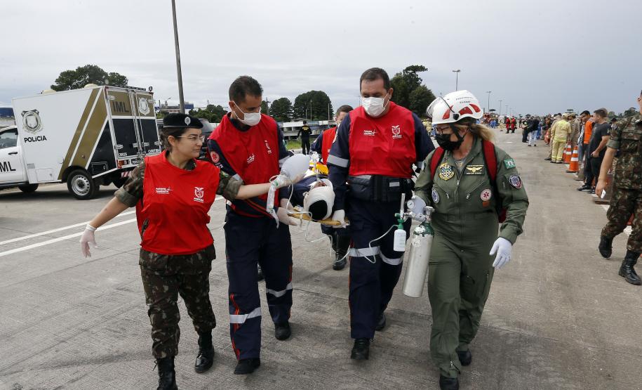 Simulado de cena encerra treinamento da Força Nacional do SUS no Paraná