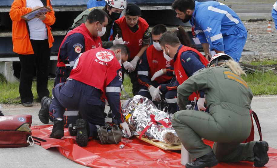 Simulado de cena encerra treinamento da Força Nacional do SUS no Paraná