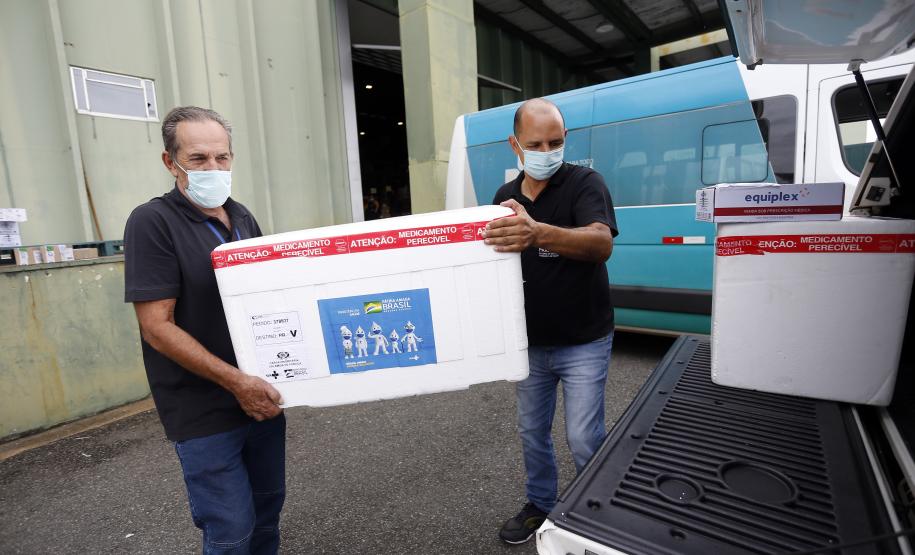 Sesa abastece Regionais com mais 153 mil vacinas contra a Covid-19