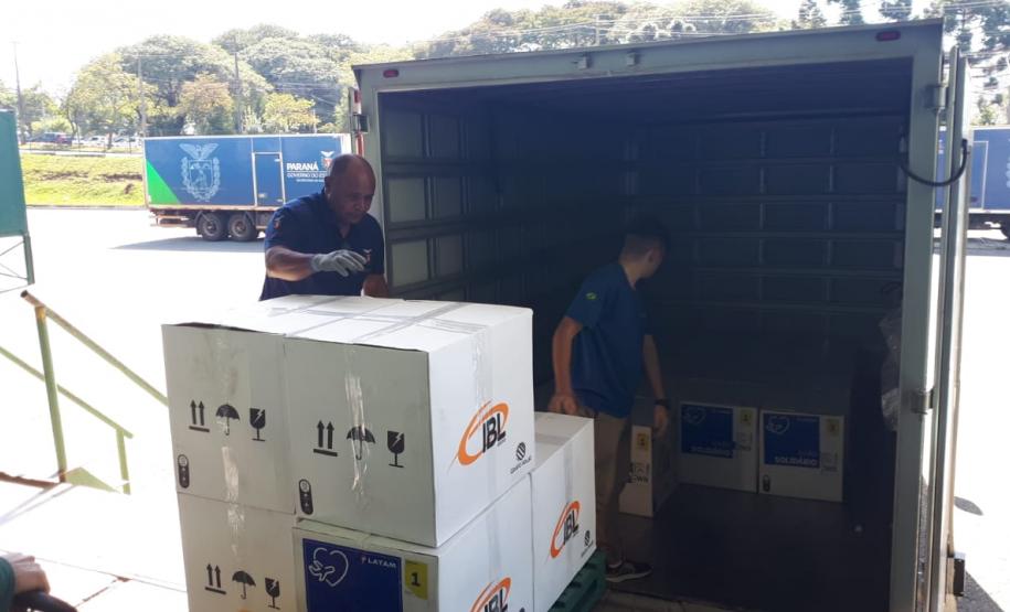 Estado recebe 325.340 vacinas contra a Covid-19 nesta segunda