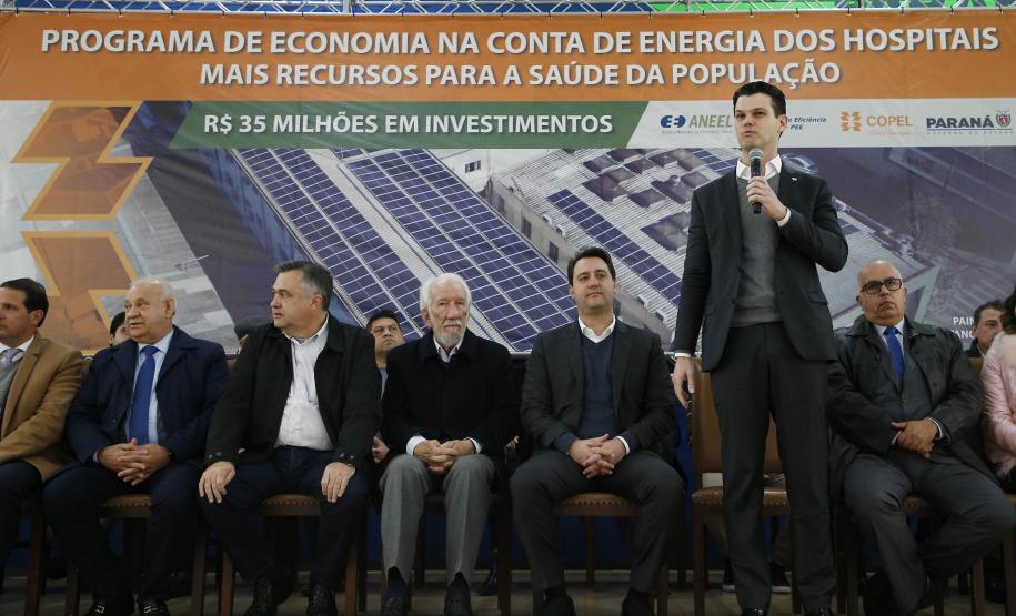 Programa de economia na conta de energia dos hospitais filantrópicos do Paraná. Mais recursos para a saúde da população. R$ 35 milhões em investimentos