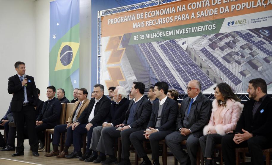 Programa de economia na conta de energia dos hospitais filantrópicos do Paraná. Mais recursos para a saúde da população. R$ 35 milhões em investimentos