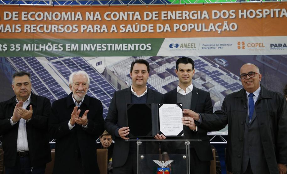 Programa de economia na conta de energia dos hospitais filantrópicos do Paraná. Mais recursos para a saúde da população. R$ 35 milhões em investimentos