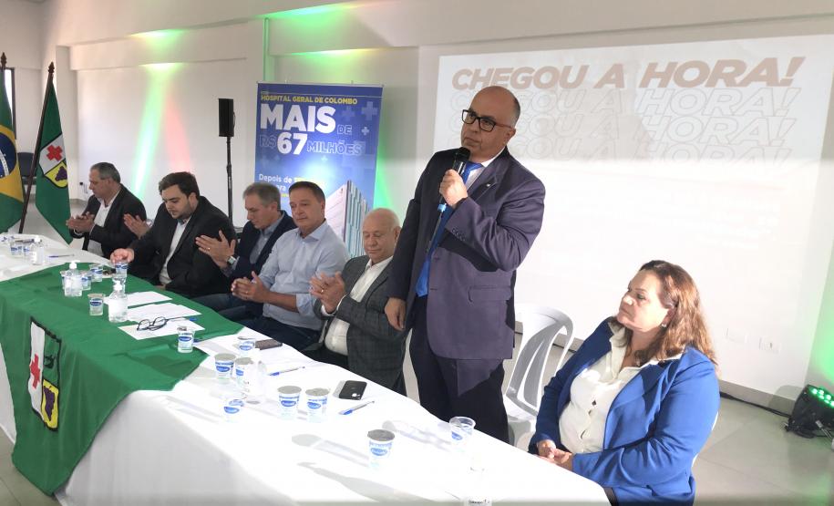 Com investimento de R$ 20 milhões, edital de licitação para obra de Hospital de Colombo é lançado