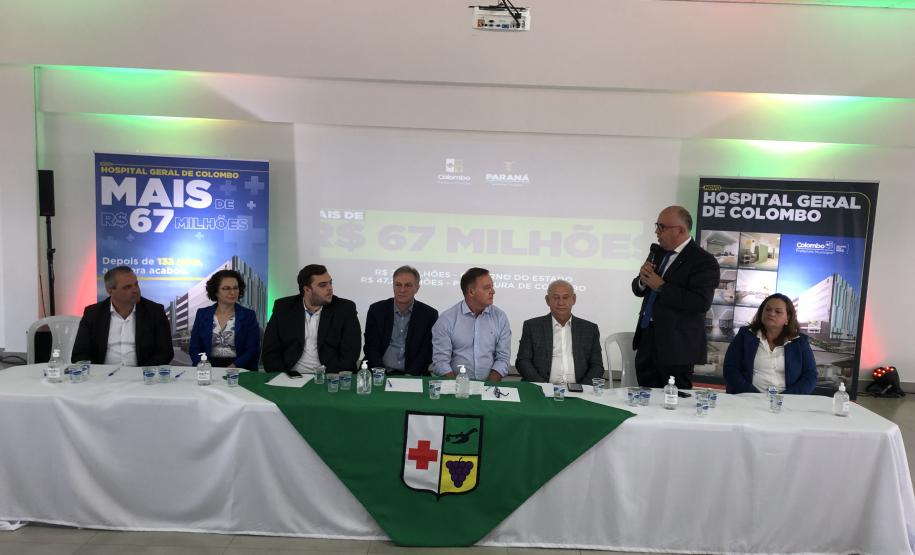 Com investimento de R$ 20 milhões, edital de licitação para obra de Hospital de Colombo é lançado