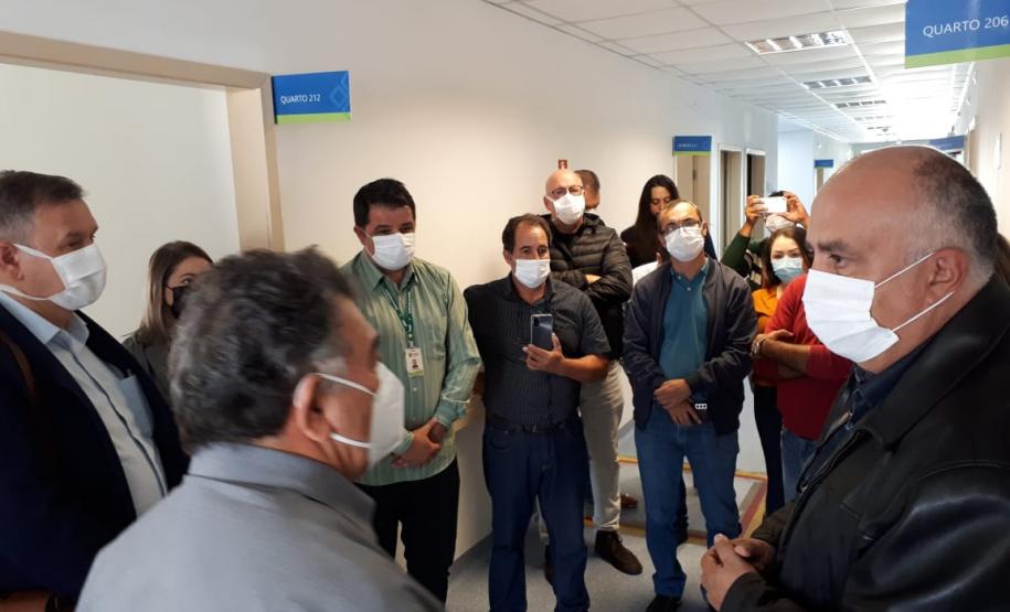 Secretário faz visita técnica aos Hospitais Regionais de Ivaiporã e Telêmaco Borba