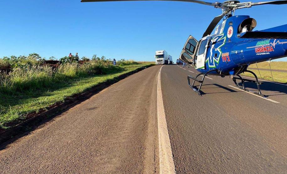 Paraná inicia sistema de transfusão de sangue nos resgates aeromédicos