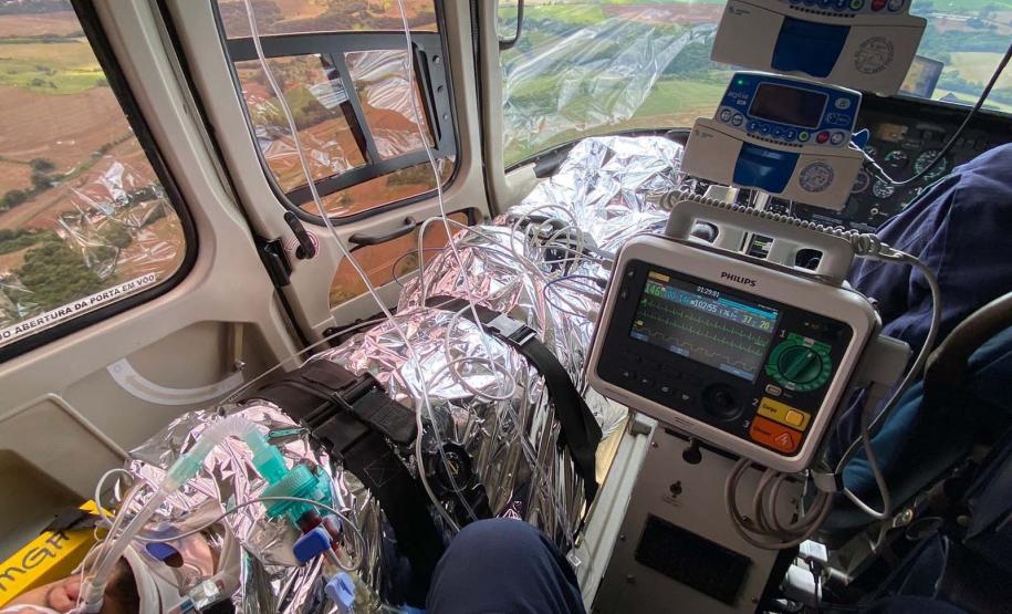 Paraná inicia sistema de transfusão de sangue nos resgates aeromédicos
