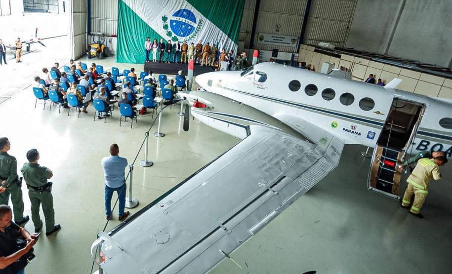 Nova aeronave reforça frota para ampliar operações de segurança e saúde no Estado