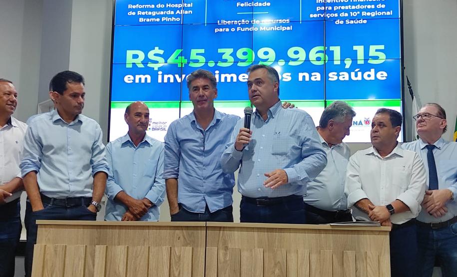 Estado libera R$ 45 milhões para investimentos em saúde em 25 municípios da região de Cascavel