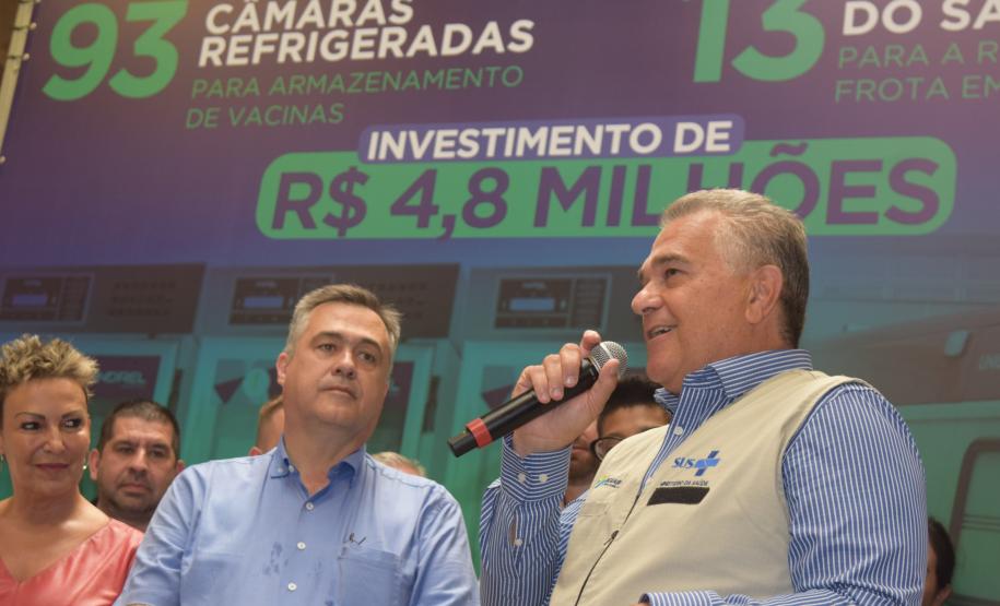 Municípios recebem nova frota do Samu e câmaras refrigeradas para armazenamento de vacinas