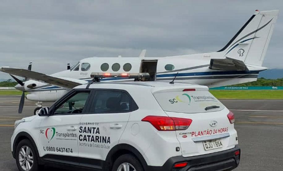 Estado transporta fígado de Santa Catarina para a RMC em apenas 30 minutos