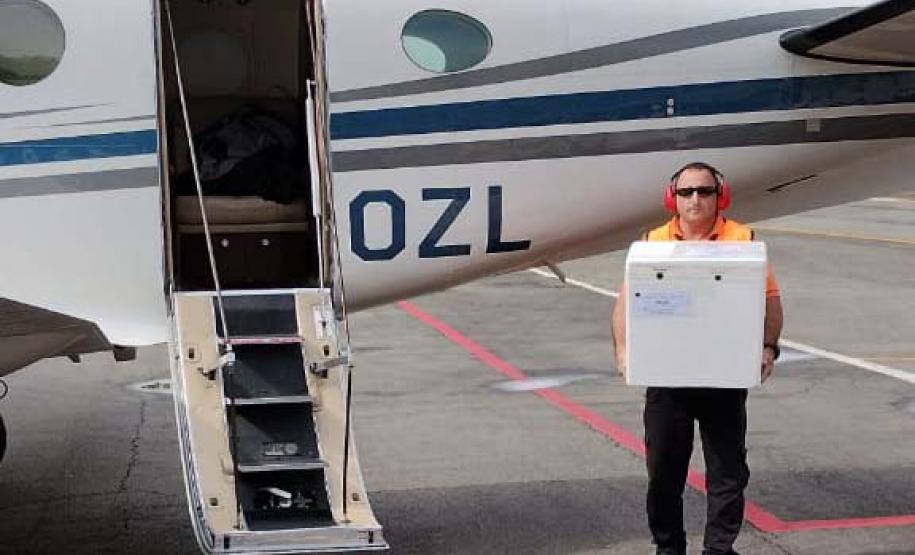 Estado transporta fígado de Santa Catarina para a RMC em apenas 30 minutos