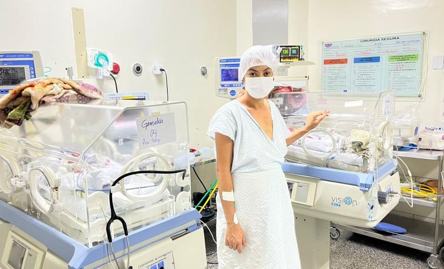 Referência no atendimento materno-infantil, HUOP realiza parto de quadrigêmeos; investimentos na unidade passam de R$ 276,6 milhões