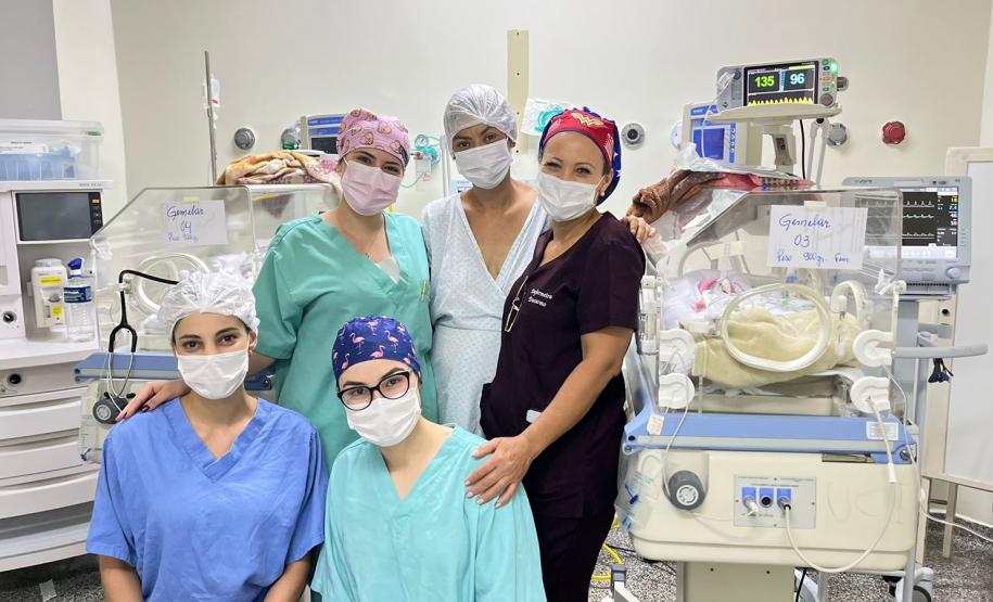 Referência no atendimento materno-infantil, HUOP realiza parto de quadrigêmeos; investimentos na unidade passam de R$ 276,6 milhões