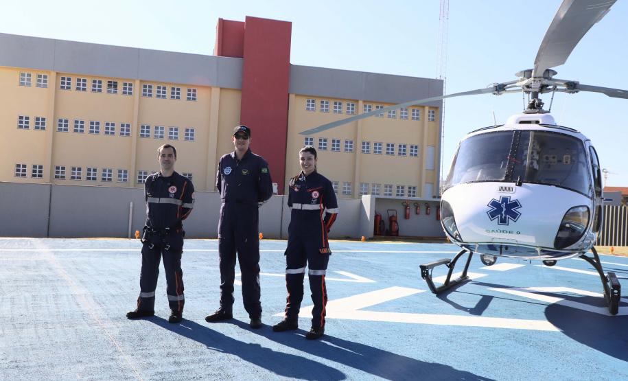 Governador Carlos Massa Ratinho Junior inaugura a nova sede do SAMU, em Londrina.