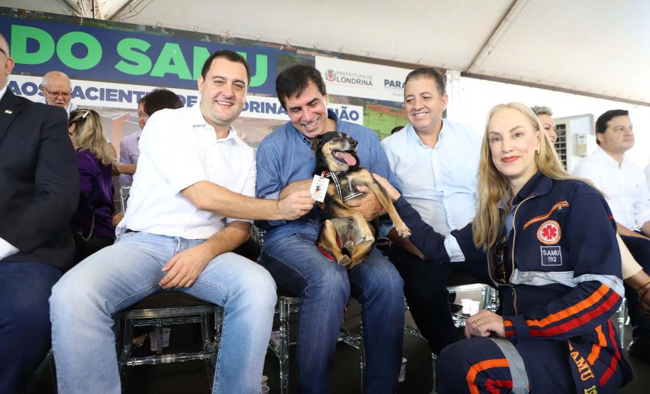 Governador Carlos Massa Ratinho Junior inaugura a nova sede do SAMU, em Londrina.