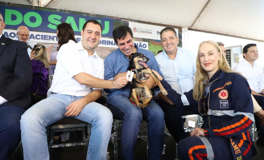 Governador Carlos Massa Ratinho Junior inaugura a nova sede do SAMU, em Londrina.