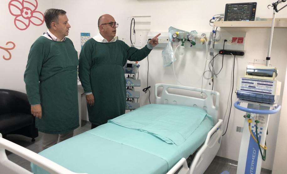 Com a inauguração de dez novos leitos, Sesa dobra a capacidade de UTI pediátrica no Hospital Infantil Waldemar Monastier