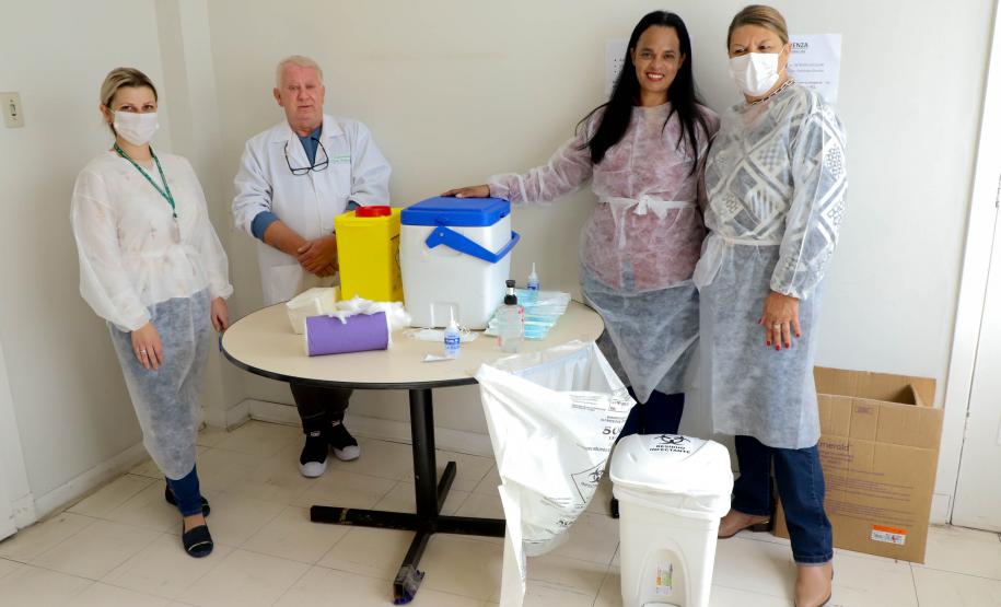 Secretaria da Saúde promove ação para imunizar seus servidores contra Influenza e Covid-19