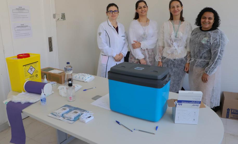 Secretaria da Saúde promove ação para imunizar seus servidores contra Influenza e Covid-19