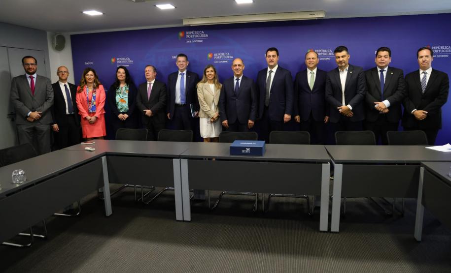 Ratinho Junior se reúne com ministro da Saúde de Portugal para debater tecnologias na área