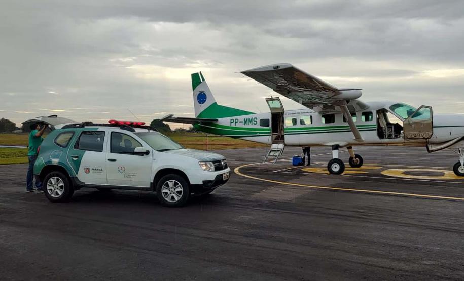 Operação com aeronave do Estado garante transporte de órgãos à RMC e Distrito Federal