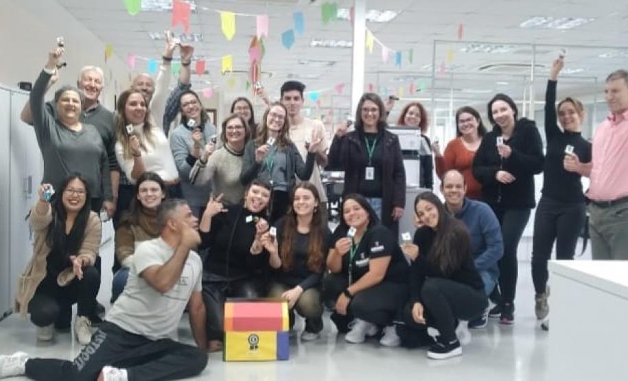 Servidores da Saúde participam de ginástica laboral e incentivo à atividade física