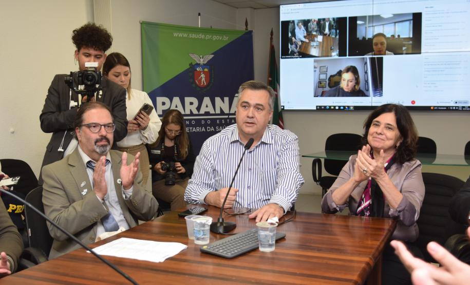 Na Sesa, ministra da Saúde destaca parceria com o Estado para o SUS no Paraná
