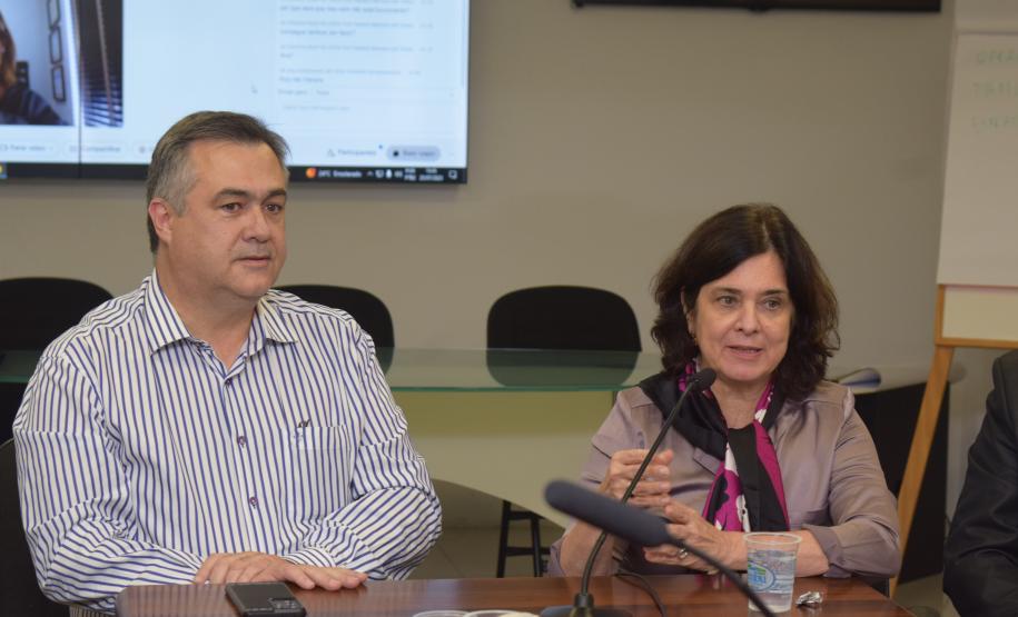 Na Sesa, ministra da Saúde destaca parceria com o Estado para o SUS no Paraná
