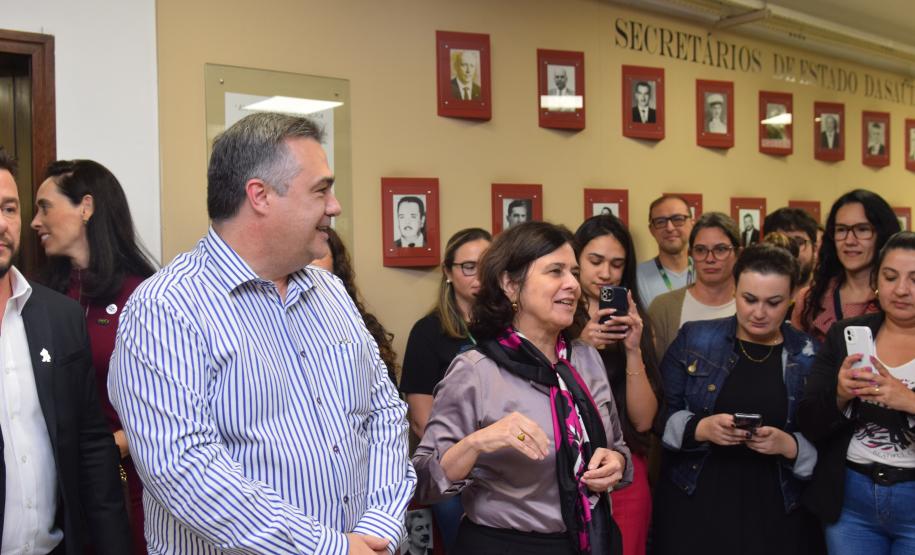 Na Sesa, ministra da Saúde destaca parceria com o Estado para o SUS no Paraná