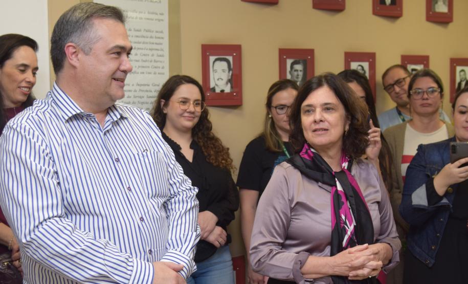 Na Sesa, ministra da Saúde destaca parceria com o Estado para o SUS no Paraná