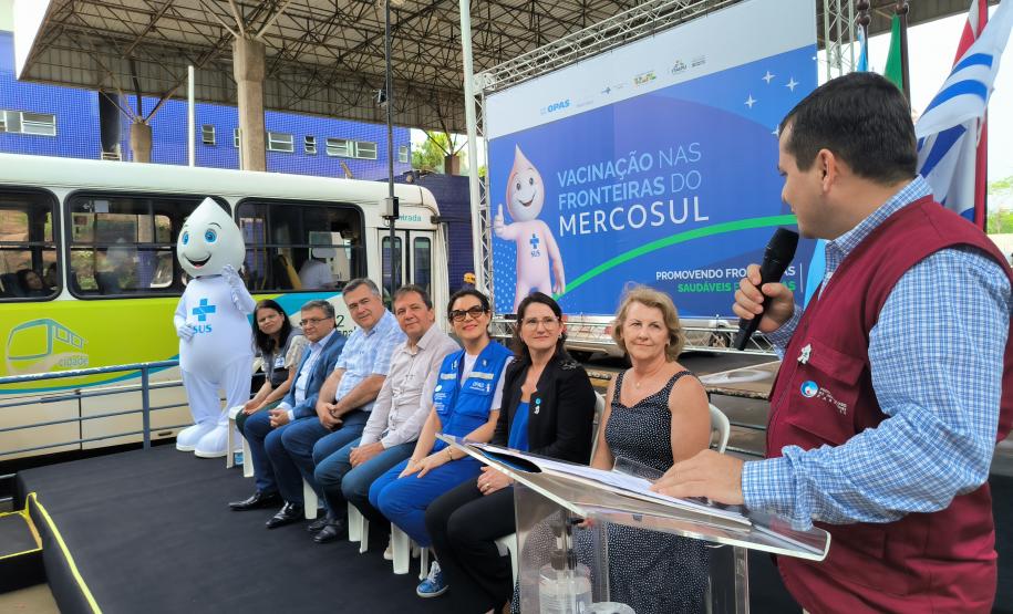 Projeto ''Fronteiras Saudáveis e Seguras do Mercosul'' promove ação de vacinação na Tríplice Fronteira de Foz do Iguaçu