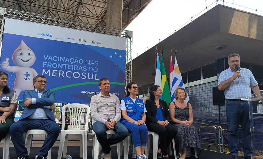 Projeto ''Fronteiras Saudáveis e Seguras do Mercosul'' promove ação de vacinação na Tríplice Fronteira de Foz do Iguaçu