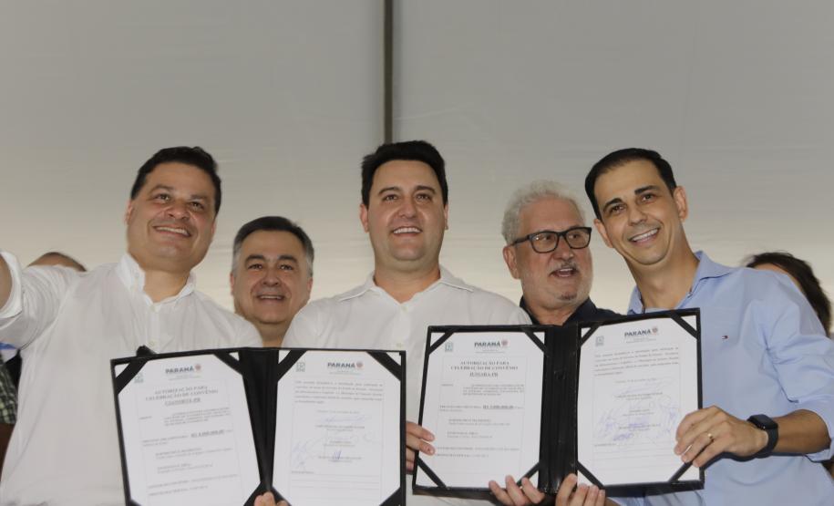 O governador Carlos Massa Ratinho Junior assinou convênio para a conclusão das obras do Hospital de Cianorte